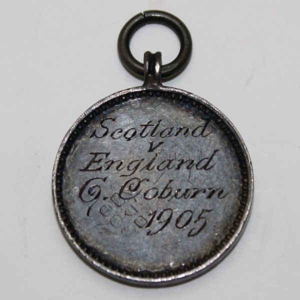 1905 Scotland vs England Contestant Medal - G. Coburn
