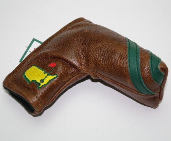 Augusta National Members Brown Leather Putter Cover