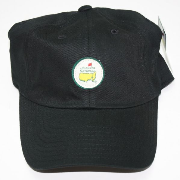 Augusta National Golf Club Black Golf Hat with Circle Logo Patch