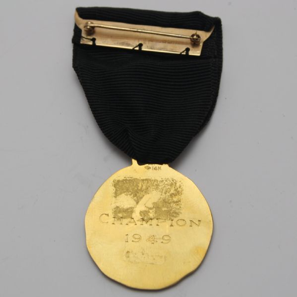 Frank Stranahan 1949 Western Open Amateur 14k Champion Gold Medal 