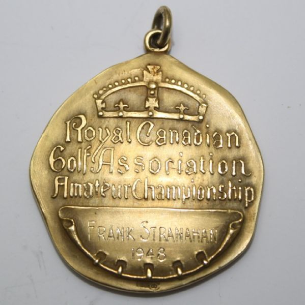 Frank Stranahan 1948 Canadian  Amateur Championship Gold Medal-3 Countries titles  