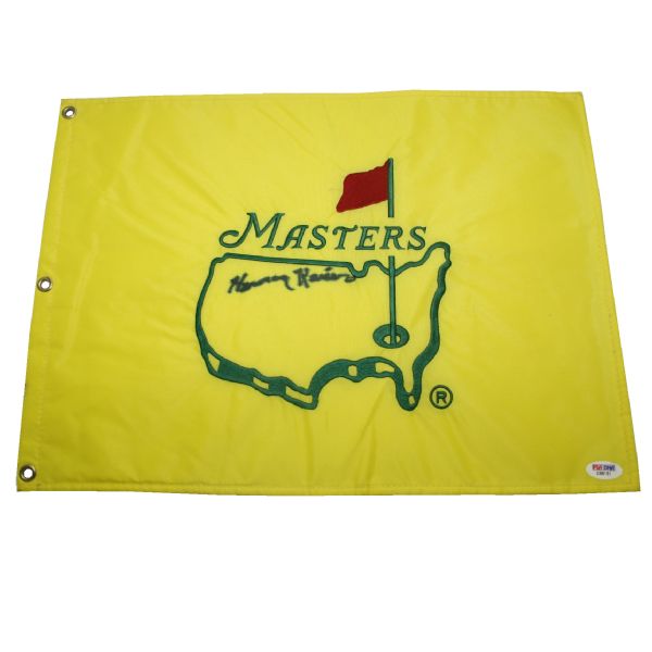 Herman Keiser Signed Undated Masters Flag - PSA COA