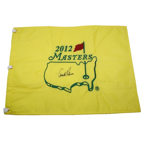 Arnold Palmer Signed 2012 Masters Flag - JSA COA