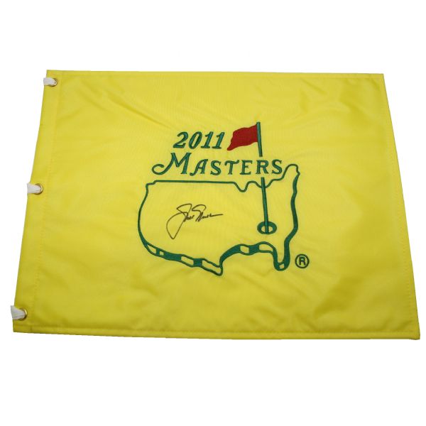 Jack Nicklaus Signed 2011 Masters Flag JSA COA