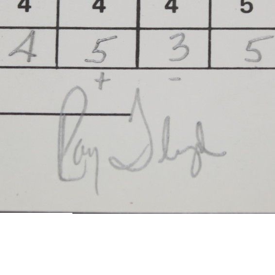 Ray Floyd Signed Official Scorecard - 1982 Doral Eastern Open JSA COA