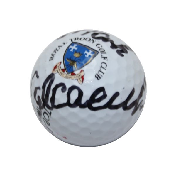 Mark Calcavecchia Signed Royal Troon Logo Golf Ball JSA COA