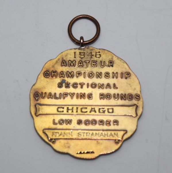 Frank Stranahan '46 U.S.G.A. Amateur Sectional Qualifying Low Score Medal-Chicago 