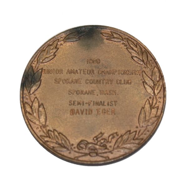 1969 Junior Amateur Championship Semi-Finalist Medal - David Eger