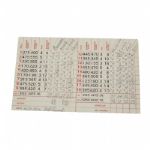 1952 Original Augusta National Scorecard - Slightly Trimmed
