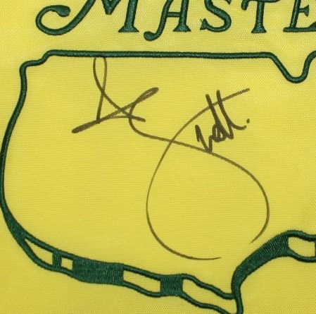 Adam Scott Signed 2013 Masters Flag JSA COA