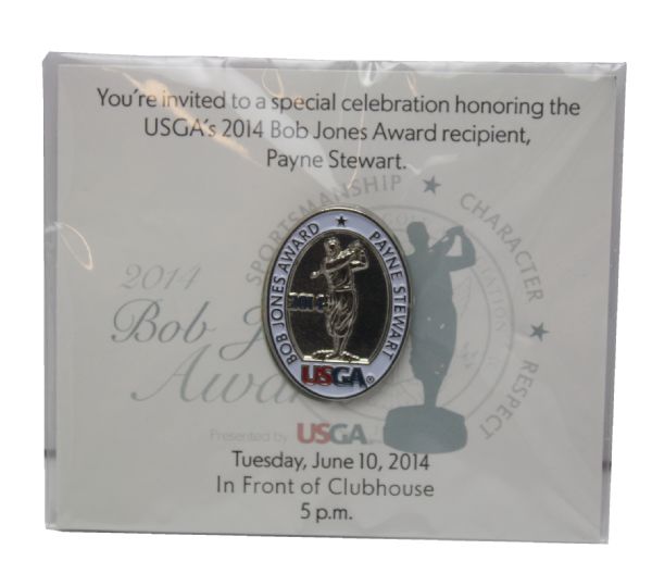 USGA's 2014 Bob Jones Award Recipient Celebration Pin Honoring Payne Stewart