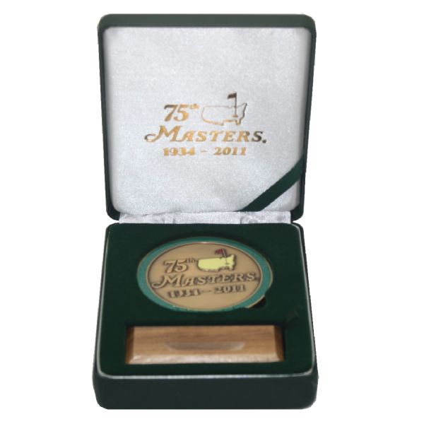 Masters 75th Anniversary Commemorative Medallion-With Listing of All Past Champions