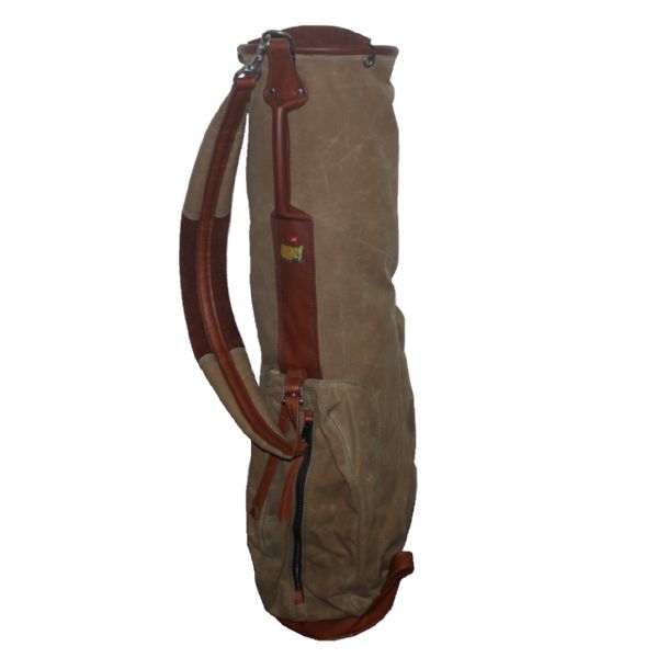 Augusta National Members Vintage Leather and Canvas Golf Bag