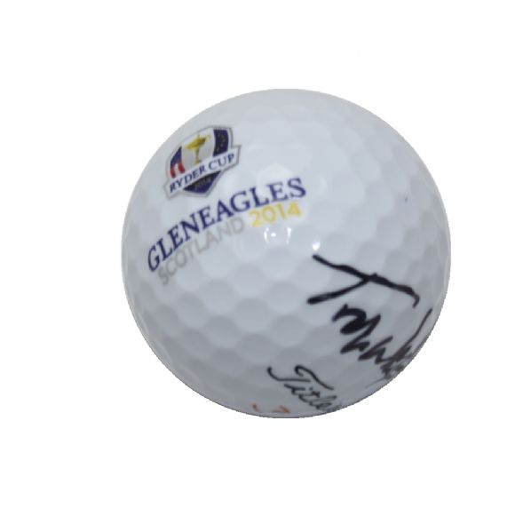 Tom Watson Signed 2014 Ryder Cup Gleneagles Golf Ball JSA COA