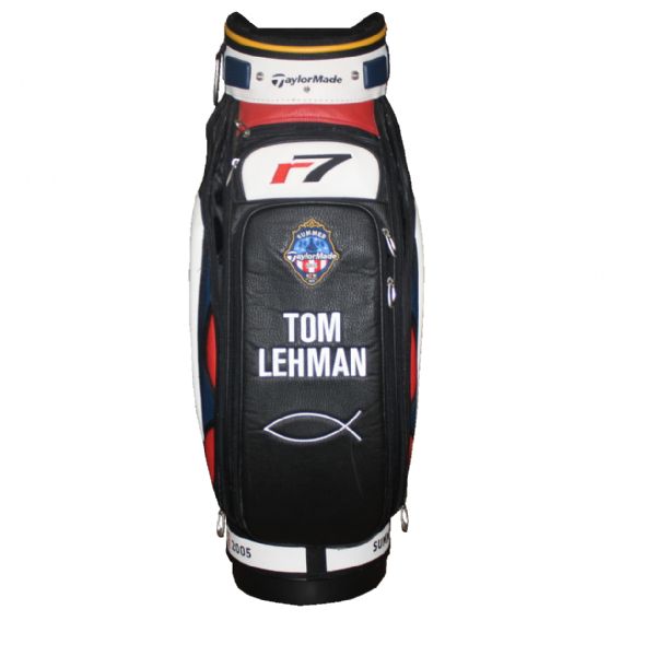 Tom Lehman Signed Official TaylorMade U.S. Open Backup Golf Bag JSA COA