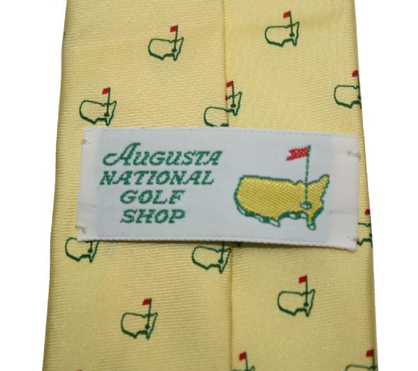 Augusta National Golf Club Members Yellow Logo Golf Tie