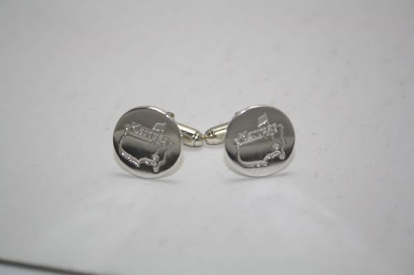 Masters Sterling Silver Tiffany Cuff Links