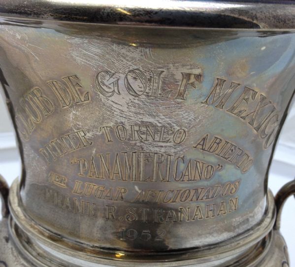 Frank Stranahan 1952 Mexico Golf Open 1st Place Sterling Amateur Trophy
