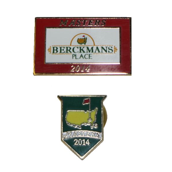 2014 Berckman's Place Pin and 2014 Masters Employee Pin