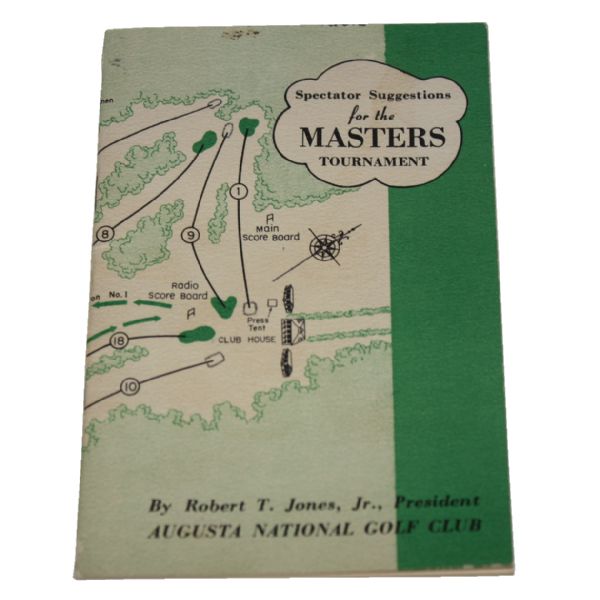 1952 Masters Spectator Guide - Spectacular Condition! 