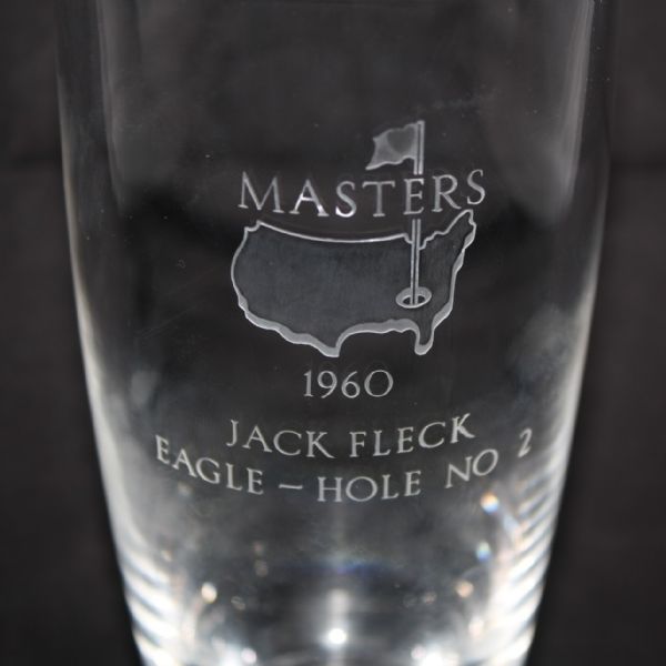1960 Masters Awarded Eagle Hole #2 Crystal High Ball Glass - Jack Fleck