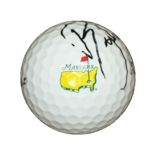 Rickie Fowler Signed Masters Logo Golf Ball JSA COA