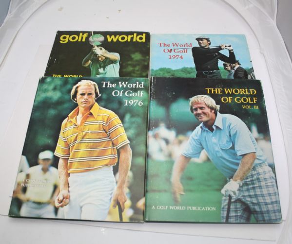 Complete Set 4 Books - The World of Golf Vol III (1975), 1973, 1974, and 1976 