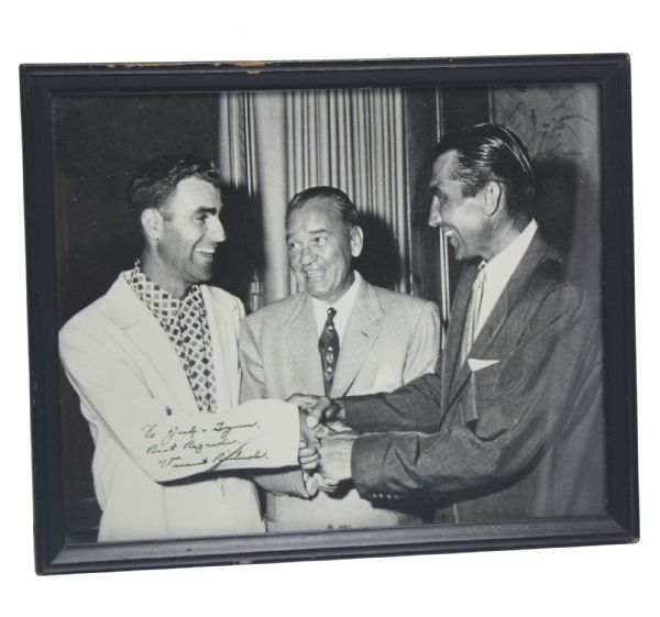 Jack Fleck and Vincent Richards(Dec-1959, HOF Tennis Player) Signed 8 x 10 Photo