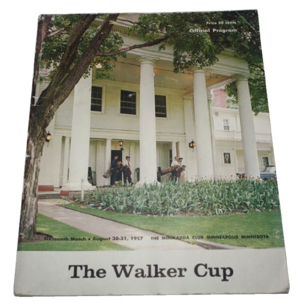 1957 Walker Cup Program - The Minikahda Club Minneapolis, Mn-16th Event