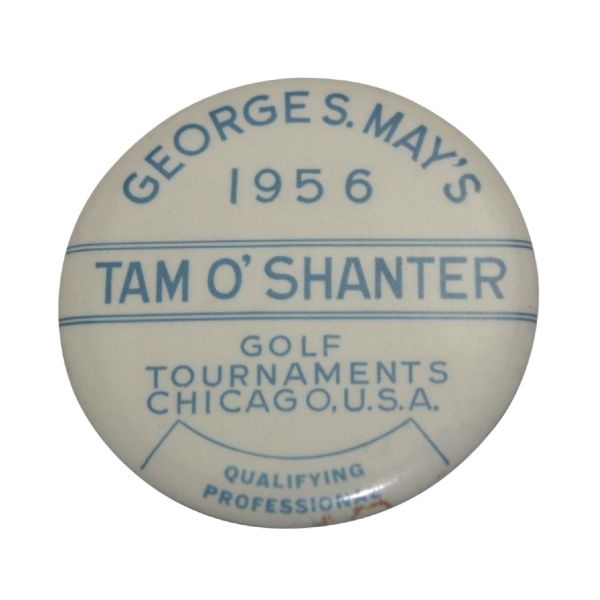 1956 George May's Tam O'Shanter Chicago Golf Tournament Qualifying Professional Pin