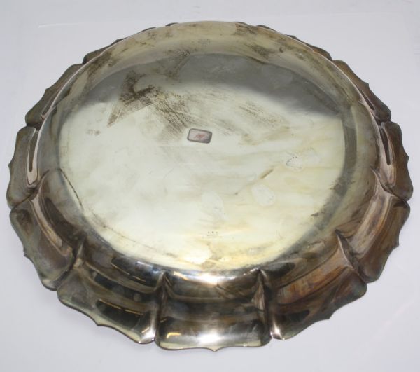 Frank Stranahan's 1952 50th Western Amateur Sterling Championship Tray - 4th Title