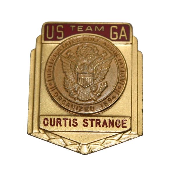 Curtis Strange's  1975 Walker Cup Contestant's Pin-St. Andrews Old Course