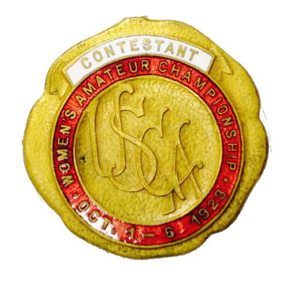 1923 USGA Womens Amateur Contestant Badge 