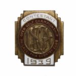 1939 US Open Contestant Badge - Byron Nelsons US Open Victory - Philadelphia C.C.