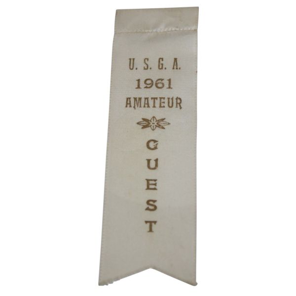 1961 US Amateur Guest Badge - Jack Nicklaus' 2nd Amateur Victory-Pebble Beach