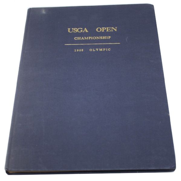 Hard Bound USGA Presentation Copy 1955  U.S. Open Program Signed by Jack Fleck 