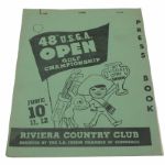 1948 US Open Press Guide -Ben Hogans First Open Victory-Riviera C.C.-Seldom Seen!