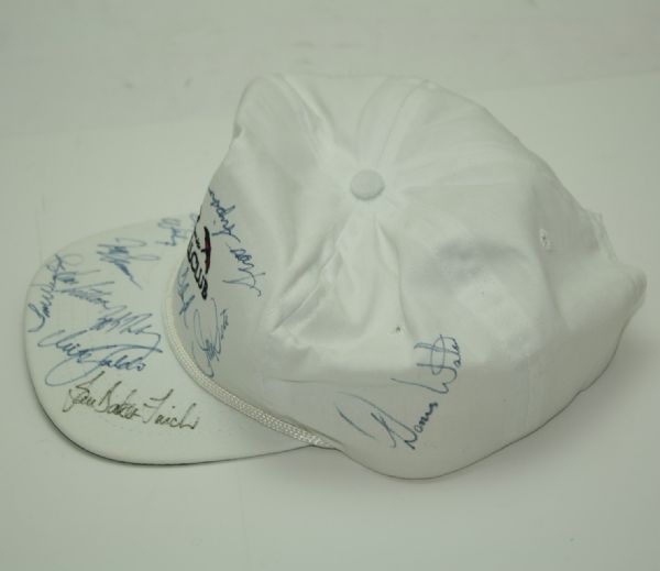 Multi-Signed White Bay Hill Classic Hat - Payne Stewart, Ray Floyd Fuzzy, Etc. JSA COA