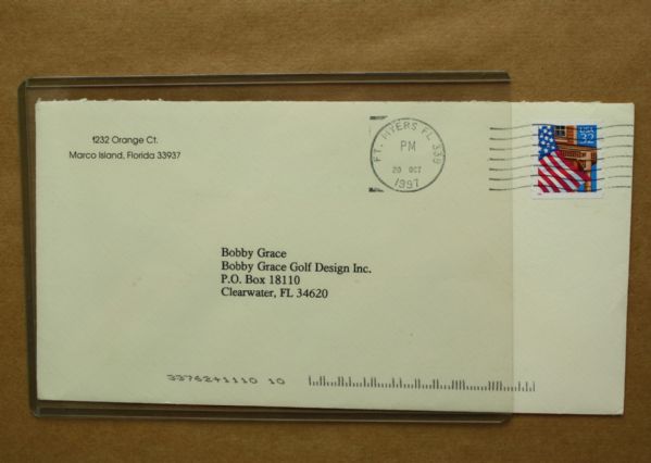 Ken Venturi Framed Signed Letter and Photo to Bobby Grace JSA COA