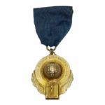 Frank Stranahans 1950 Long Beach Invitational 1st Amateur Medal - with Ribbon
