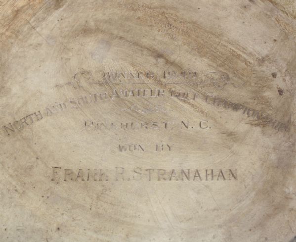 Frank Stranahan's 1949 Sterling North & South Amateur Winner Tray-Beats Palmer 12-11