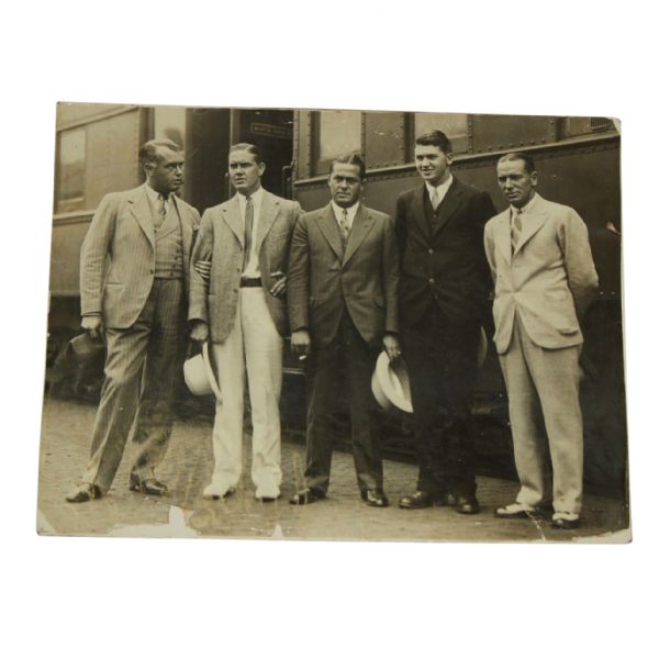 Mounted Original 11x14 Photo with Bobby Jones, Cyrill Tolley(Brit. Am), H. Johnston etc