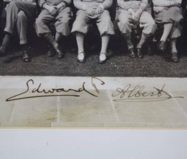 1930 11x8 Photo at Sir Philip Sassoon's Home Bobby Jones, Horton Smith, Prince Wales