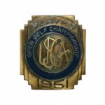 1951 US Open Contestant Badge - Ben Hogan Win @  "The Monster" Oakland Hills