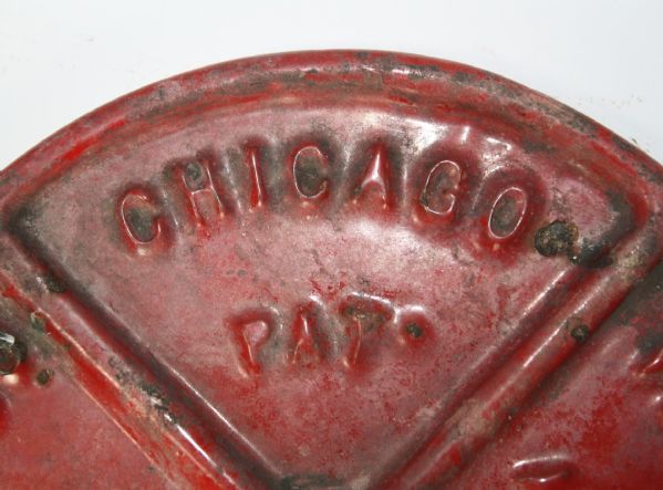 Early 1900's Chicago Vitreous Enamel Co. Hole 15 Yardage Marker