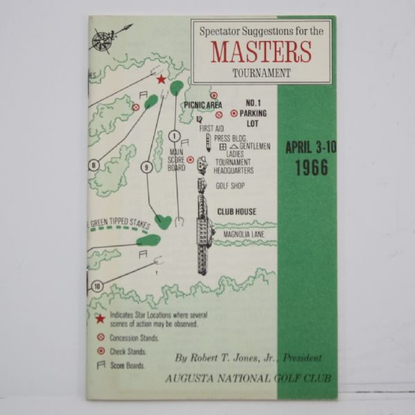 1966 Masters Spec Guide - Jack Nicklaus Victory-Near Mint condition