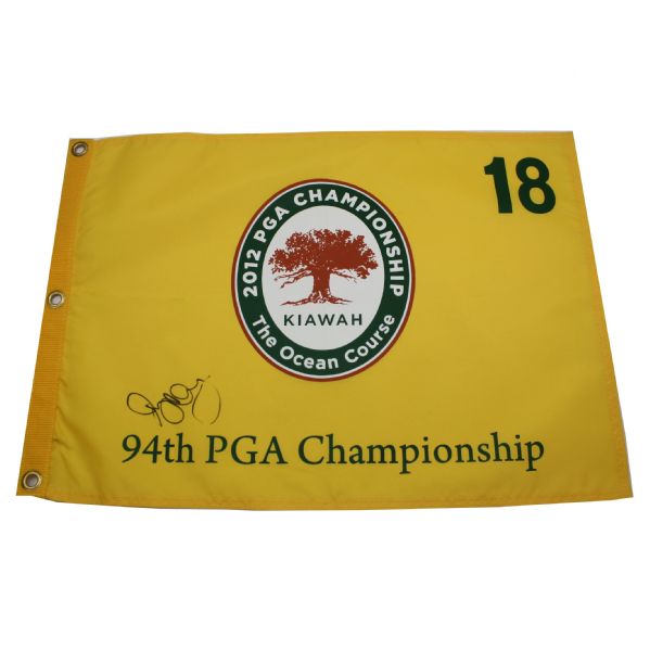 Rory McIlroy Signed 2012 PGA Flag - Kiawah Island JSA COA