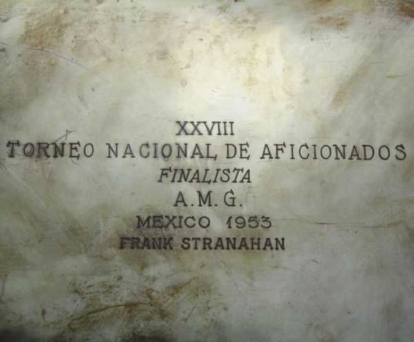 1953 Torneo Nacional De Aficionados Tray-Frank Stranahan Mexico Leading Amateur