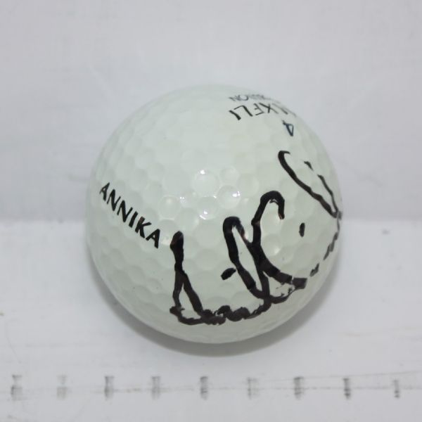 Annika Sorenstam Signed Full Name-Personal Annika Golf Ball  From Her Bag JSA COA