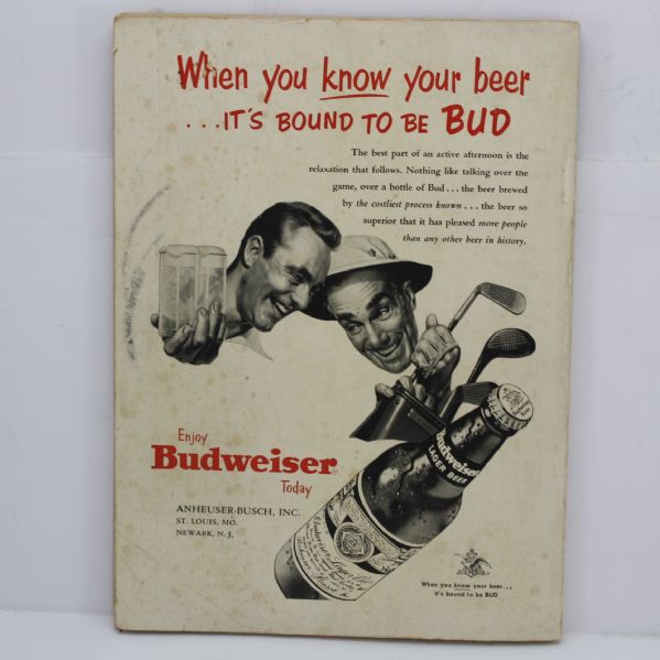 Two Item Lot-1954 U.S. Open Program and Scorecard - Baltusrol Golf Club